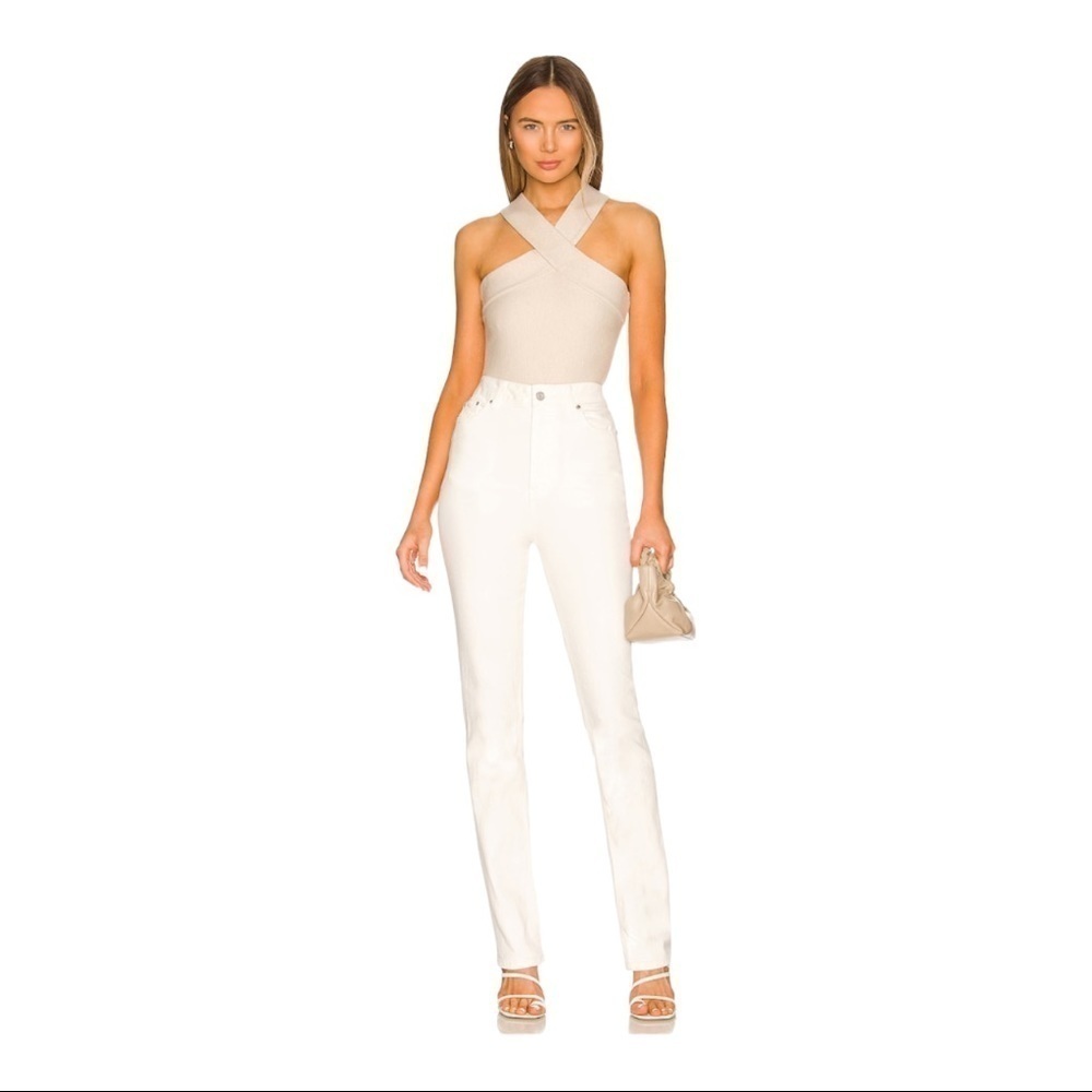 BB Dakota Bodysuit Steve Madden Top Floor Crisscross Halter Neck Thong Back - Picture 9 of 10